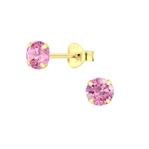 5mm Round Cubic Zirconia Silver Stud Earrings - Wholesale - 3166 5mm Round Cubic Zirconia Silver Stud Earrings - Wholesale - 3166