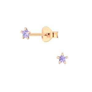3mm Star Cubic Zirconia Silver Stud Earrings - Wholesale - 3195 3mm Star Cubic Zirconia Silver Stud Earrings - Wholesale - 3195
