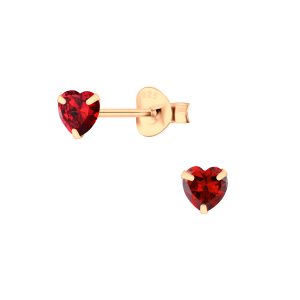 4mm Heart Cubic Zirconia Silver Stud Earrings - Wholesale - 3173 4mm Heart Cubic Zirconia Silver Stud Earrings - Wholesale - 3173