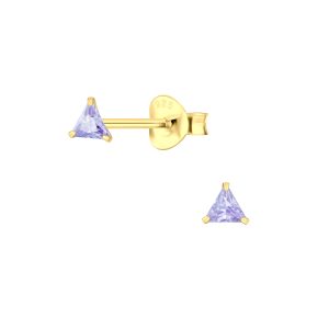 3mm Triangle Cubic Zirconia Stud Earrings - Wholesale - 3149 3mm Triangle Cubic Zirconia Stud Earrings - Wholesale - 3149