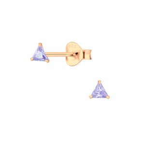 3mm Triangle Cubic Zirconia Stud Earrings - Wholesale - 3150 3mm Triangle Cubic Zirconia Stud Earrings - Wholesale - 3150