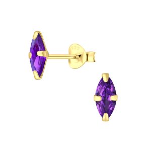 4x8mm Marquise Cubic Zirconia Stud Earrings - Wholesale - 3187 4x8mm Marquise Cubic Zirconia Stud Earrings - Wholesale - 3187