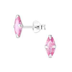 4x8mm Marquise Cubic Zirconia Silver Stud Earrings - Wholesale - 2015 4x8mm Marquise Cubic Zirconia Silver Stud Earrings - Wholesale - 2015