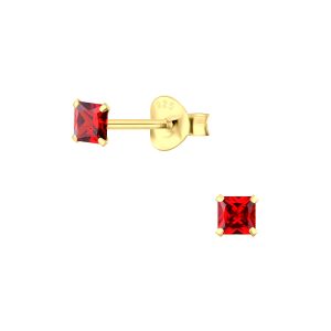 3mm Square Cubic Zirconia Silver Stud Earrings - Wholesale - 3155 3mm Square Cubic Zirconia Silver Stud Earrings - Wholesale - 3155