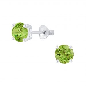 6mm Round Cubic Zirconia Silver Stud Earrings - Wholesale - 2050 6mm Round Cubic Zirconia Silver Stud Earrings - Wholesale - 2050