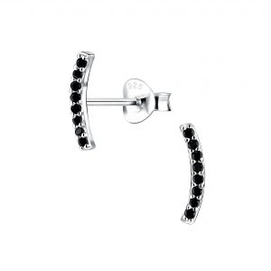 Silver Bar Stud Earrings - 6789 Silver Bar Stud Earrings - 6789