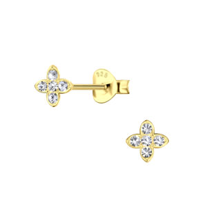 Silver Flower Stud Earrings - 18150 Silver Flower Stud Earrings - 18150
