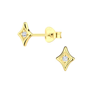 Silver Geometric Stud Earrings - 19164 Silver Geometric Stud Earrings - 19164