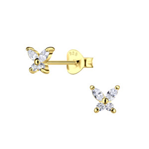 Silver Butterfly Stud Earrings - 20741 Silver Butterfly Stud Earrings - 20741