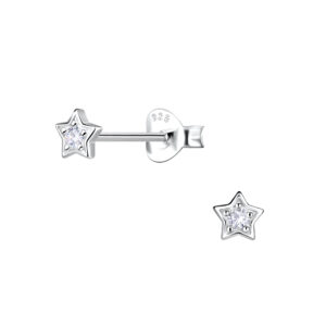 Silver Star Stud Earrings - 20609 Silver Star Stud Earrings - 20609