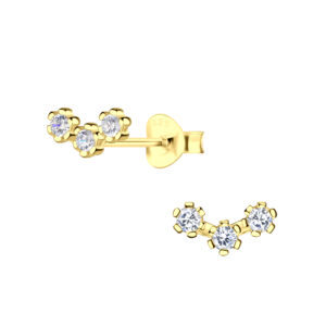 Silver Flower Stud Earrings - 20696 Silver Flower Stud Earrings - 20696