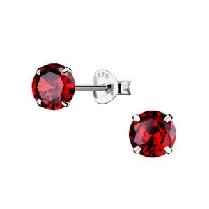6mm Round Cubic Zirconia Silver Stud Earrings - Wholesale - 21162 6mm Round Cubic Zirconia Silver Stud Earrings - Wholesale - 21162