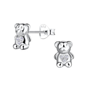 Silver Bear Stud Earrings - 21292 Silver Bear Stud Earrings - 21292