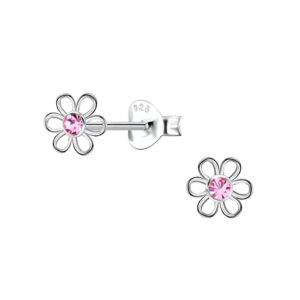 Silver Flower Stud Earrings - 21453 Silver Flower Stud Earrings - 21453