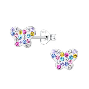 Silver Butterfly Stud Earrings - 21651 Silver Butterfly Stud Earrings - 21651