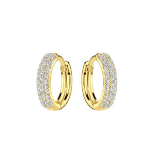 15mm Silver Huggie Earrings - 23223