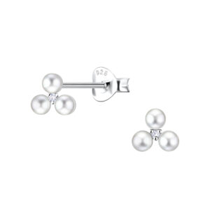 Silver Flower Stud Earrings - 23314 Silver Flower Stud Earrings - 23314