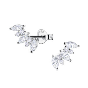 Silver Geometric Stud Earrings - 24199 Silver Geometric Stud Earrings - 24199