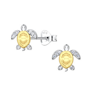 Silver Turtle Stud Earrings - 24362 Silver Turtle Stud Earrings - 24362