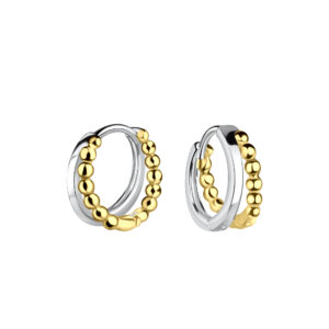 11mm Silver Ball Huggie Earrings - 24363