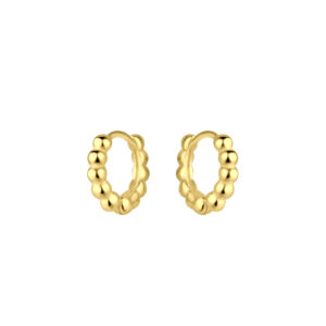 10mm Silver Ball Huggie Earrings - 25024