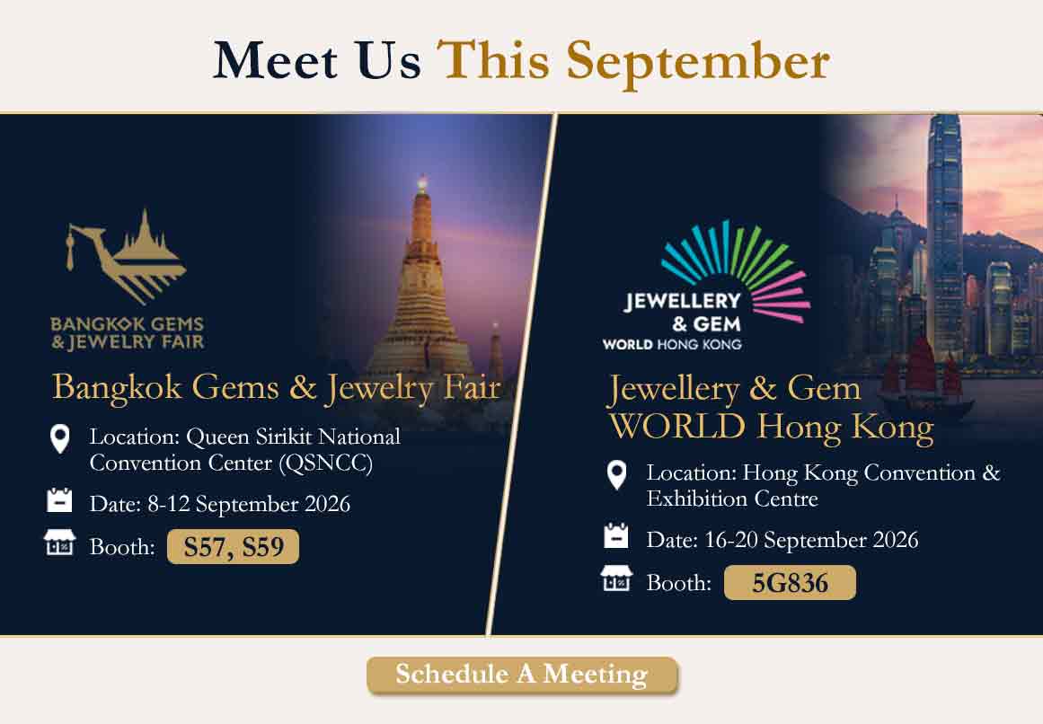 Come Visit Thailand's leading manufacturer for lightweight silver jewelry at the upcoming trade shows at Bangkok & Hong Kong