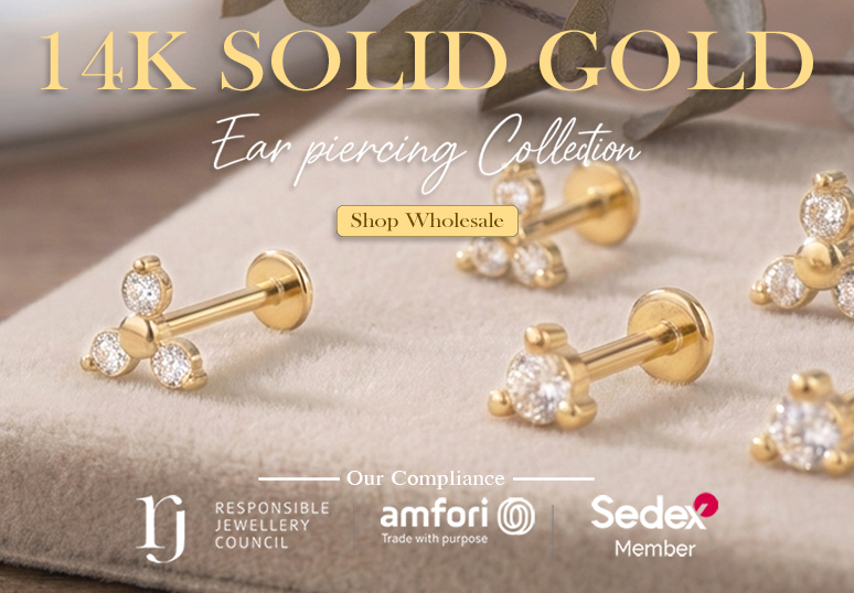 Wholesale 14K Solid Gold Jewelry Catalog Only At 925silverjewelry.com