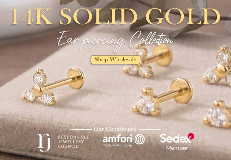 Wholesale 14K Solid Gold Jewelry Catalog Only At 925silverjewelry.com